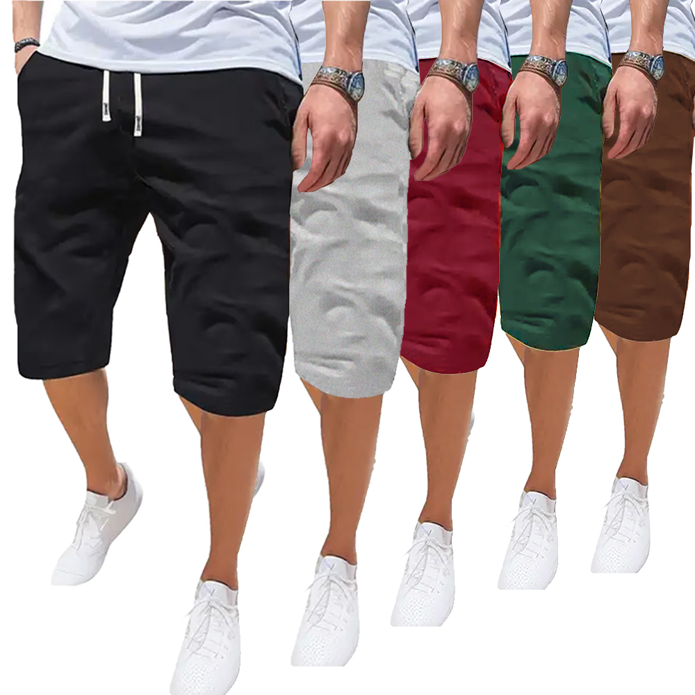 Short de sport pour hommes, respirant, fin, ample, décontracté, mode plage, confortable, cinq pantalons, course en plein air, Fitness