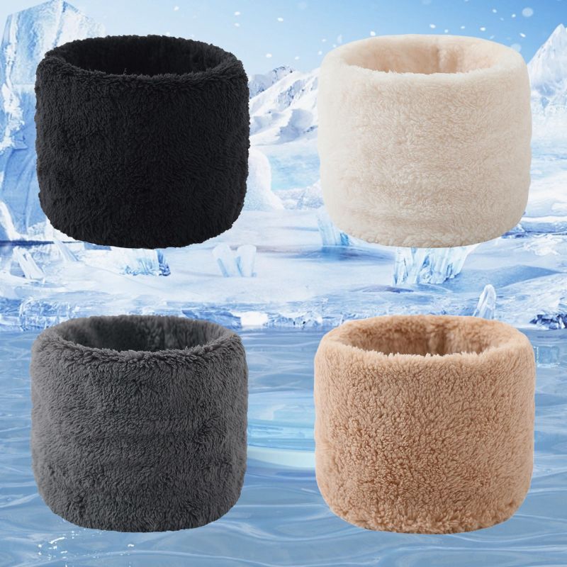 Écharpe en peluche Snood pour hommes et femmes, masque facial complet, col doux, plus Smile Optics, anneau chaud, hiver