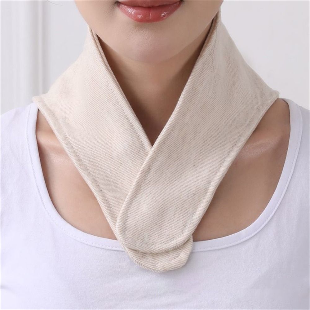 Petite écharpe de Protection du cou en pur coton pour hommes et femmes, écharpe de col dans les pièces climatisées, multifonctionnelle, confortable et froide