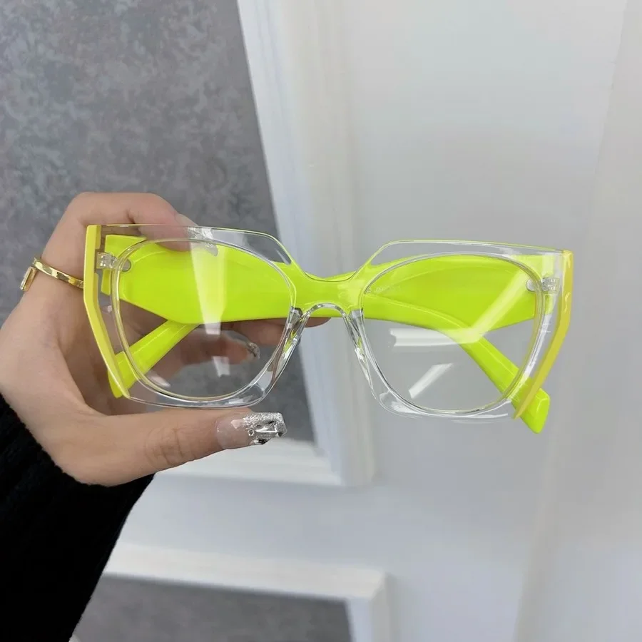 Montures de lunettes carrées élégantes pour femmes et hommes, transparentes, claires, marque de créateur, optiques, décontractées, mode