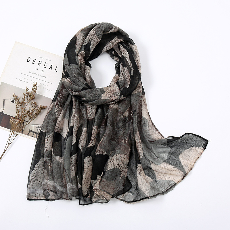 Écharpe en Viscose florale rétro pour femme, châle et enveloppes en Voile imprimé, Pashmina, Hijab musulman, nouvelle mode automne 2023, 180x80Cm