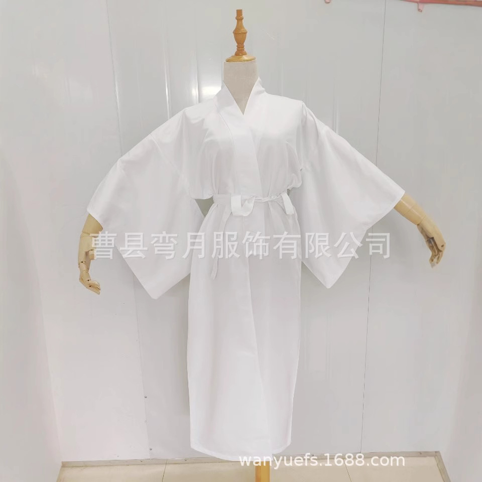 Kimono traditionnel japonais Juban pour femmes, Yukata blanc, doublure inférieure avec ceinture, Haori, sous-vêtements intimes