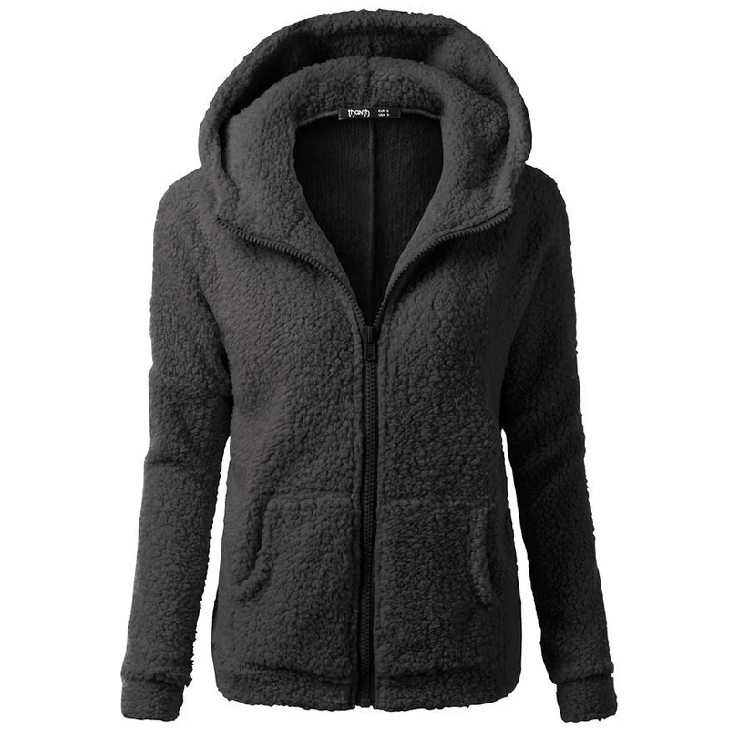Automne hiver veste chaude femmes à capuche à capuche 2025 décontracté femme sweats à capuche Sweatershirt manteau à glissière solide doux polaire femmes manteau