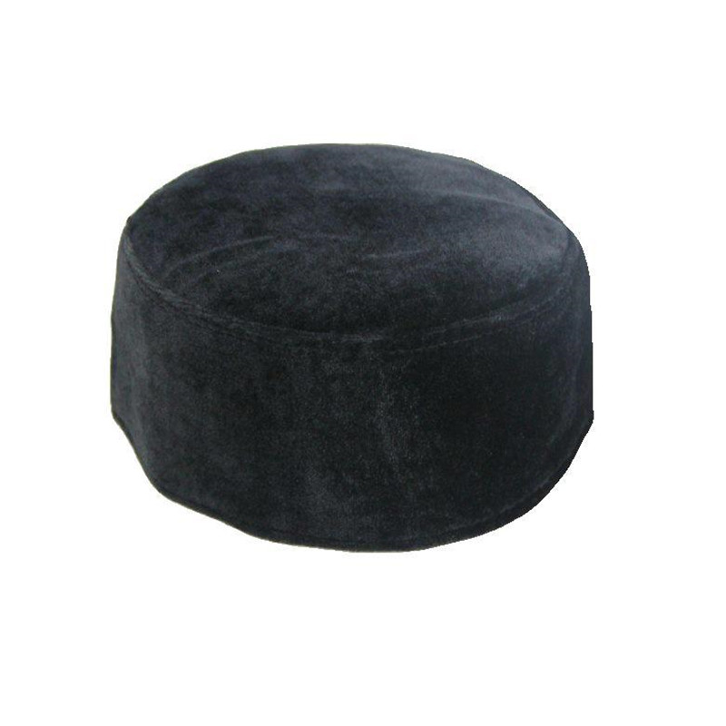 Hommes musulmans chapeau hiver chaud velours chapeaux de prière Islam hommes foulard Bonnet islamique Hijab casquettes arabe Musulman chapeaux casquette