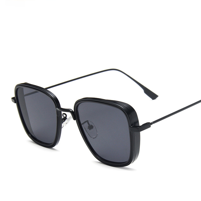 Lunettes de soleil carrées en métal pour hommes et femmes, marque de luxe, rétro, steampunk, nickel é, nuances, UV400, 2020