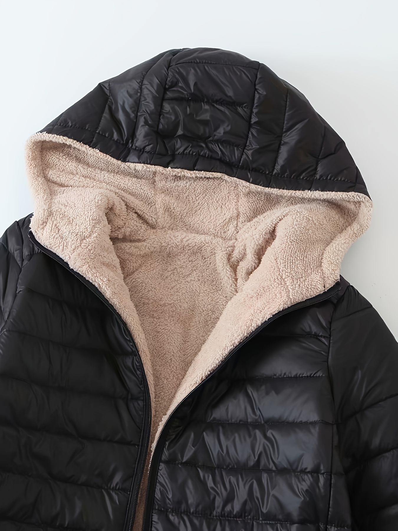 Nouvelle veste longue à capuche en coton avec doublure polaire pour l'automne et l'hiver, manteau pour femme