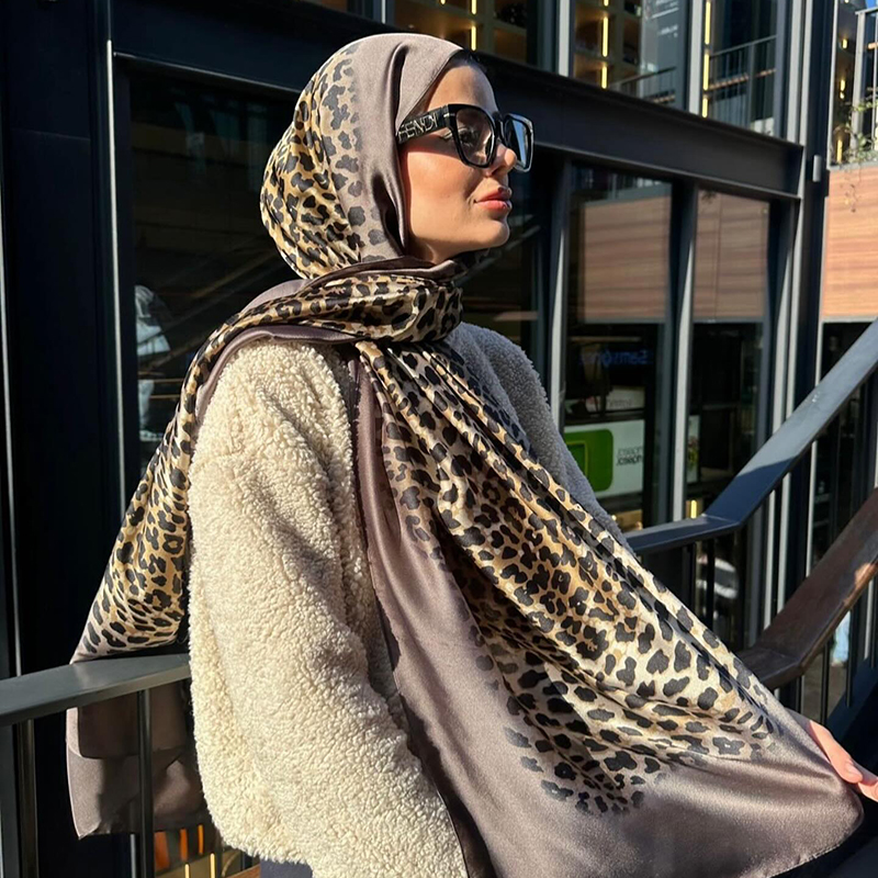 InjLady-Foulard de plage pour femme, châle imprimé design de luxe, mode, foulard lisse, hijab féminin, été