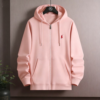 Vêtements décontractés pour hommes et femmes avec motif brodé à la mode, style sportif tendance pour les jeunes, sweat-shirt confortable à capuche avec fermeture éclair.