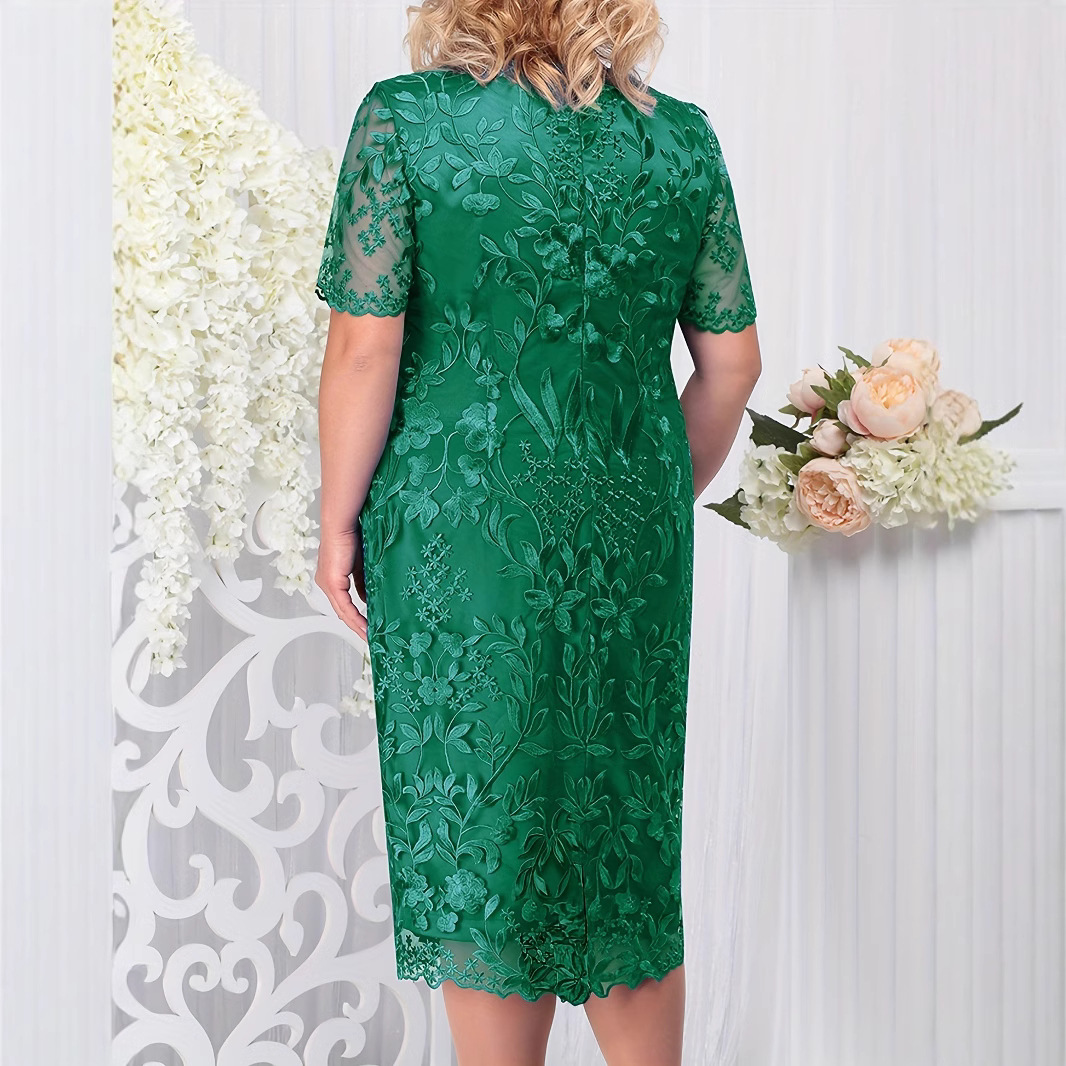 Vêtements pour femmes, robes européennes et américaines, saison printemps-été, nouvelle robe, patchwork, broderie, dentelle, robe de cocktail slim
