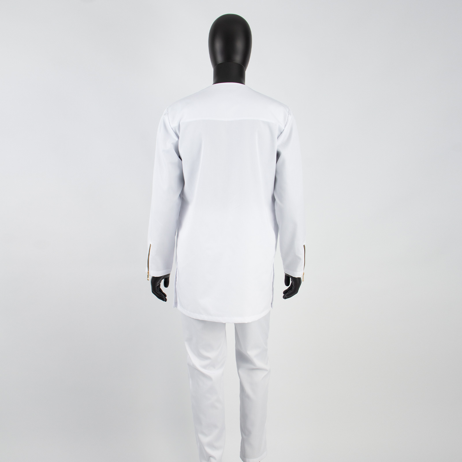 Bazin Riche-Vêtements traditionnels africains pour hommes, chemises et pantalons à fermeture éclair, ensemble 2 pièces formel trempé pour soirée de mariage, A2316036