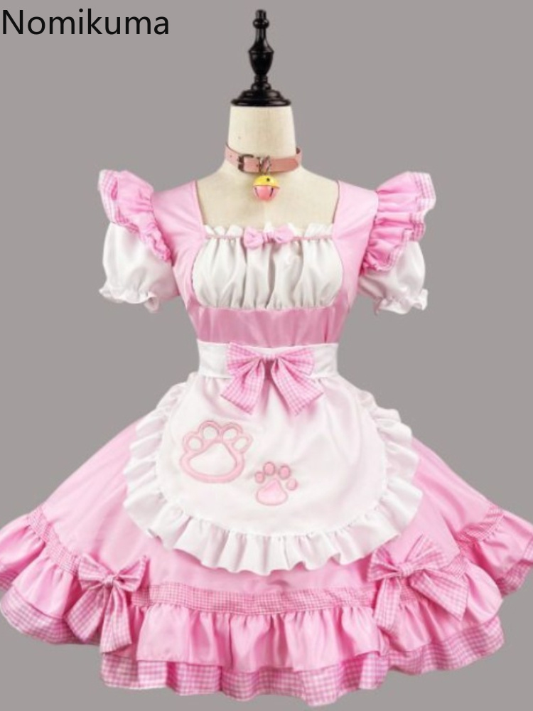 Robe japonaise pour femme, robes d'été pour femmes, style Lolita, 2026 Vestidos De Mujer, mode douce, mini-robe d'été pour cosplay, 49E309