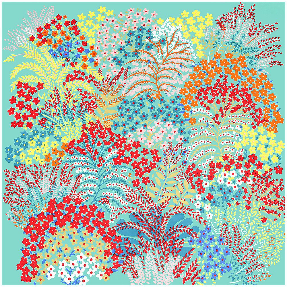 Foulard carré de marque 130cm pour femmes, 100% soie, nouveau Design Pashmina, petite fleur, châle Bandana, foulard, 2023