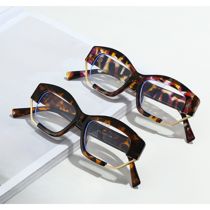Lunettes anti-lumière bleue de forme irrégulière, tendance, pour hommes et femmes, monture décorative pour usage quotidien