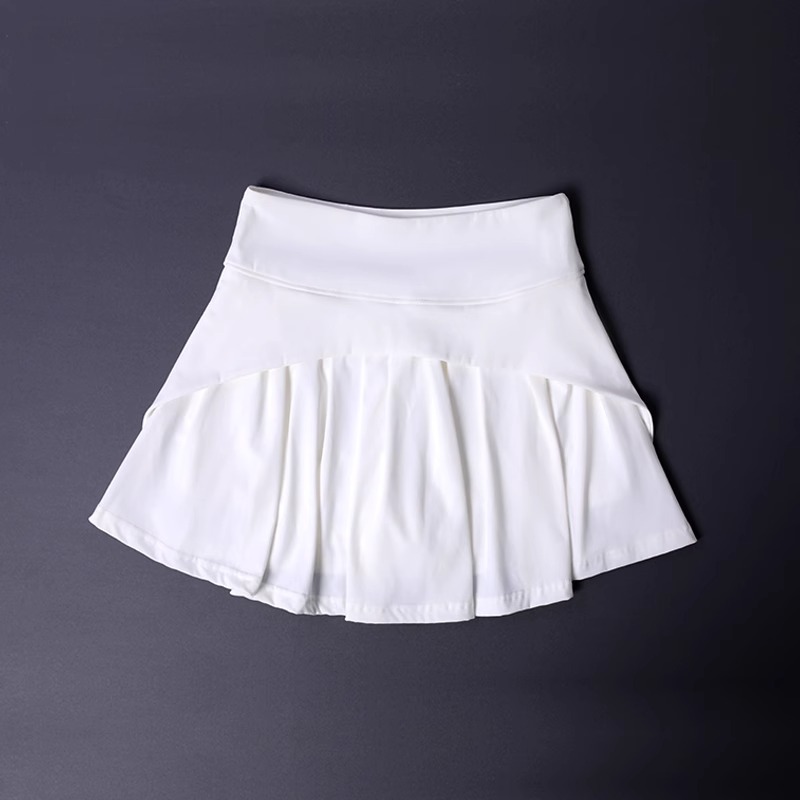 Jupe évasée taille haute pour femmes, jupe de Yoga plissée à séchage rapide pour salle de sport, vêtements de sport amincissants