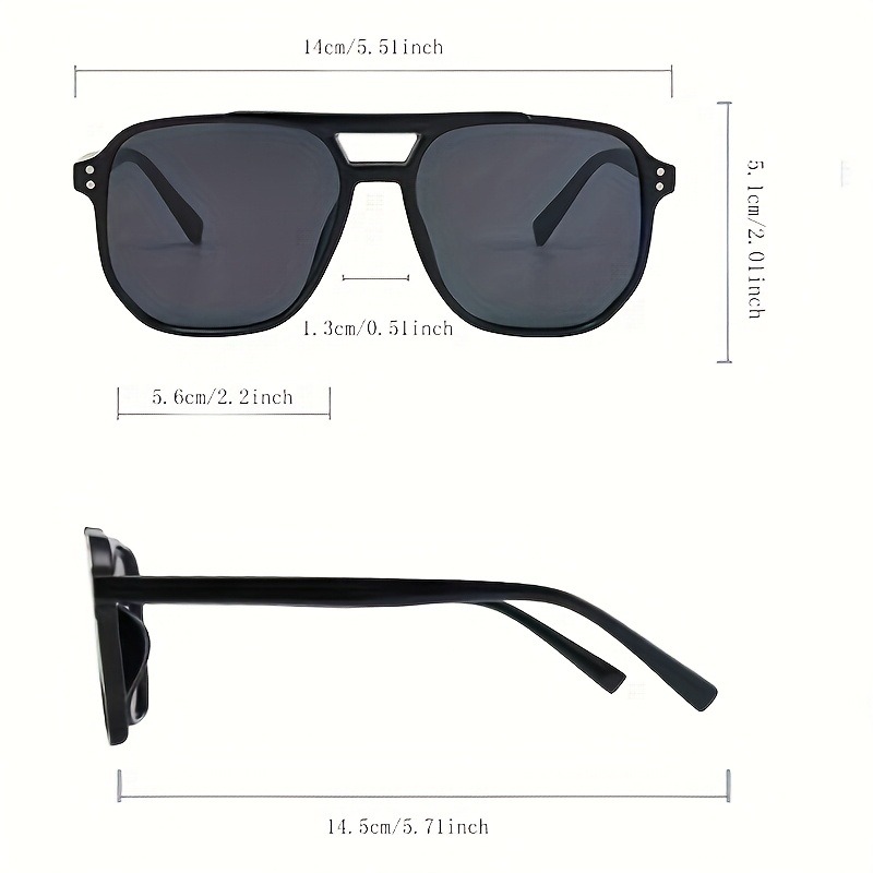 Lot de 6 lunettes de soleil carrées géométriques pour hommes, verres teintés, idéales pour un style festif