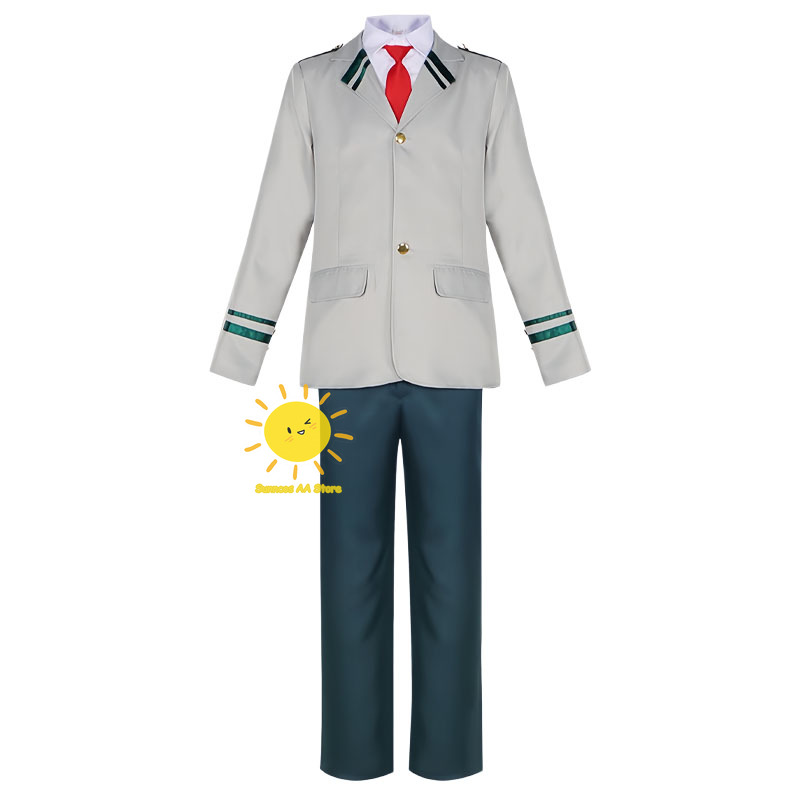 Costumes de cosplay Anime Midoriya Izuku Ochaco Uraraka My Hero Academia, uniformes, écussons, cravates, costumes d'Halloween unisexes