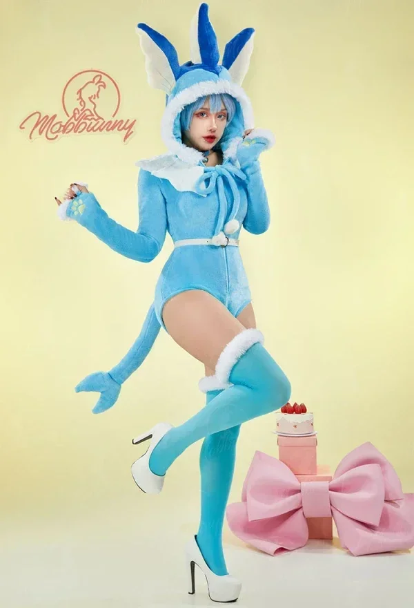 Mobbunny PM dérivé moelleux moulante barboteuse pyjama violet fourrure à manches longues à capuche body combinaison avec ceinture de queue et chaussettes