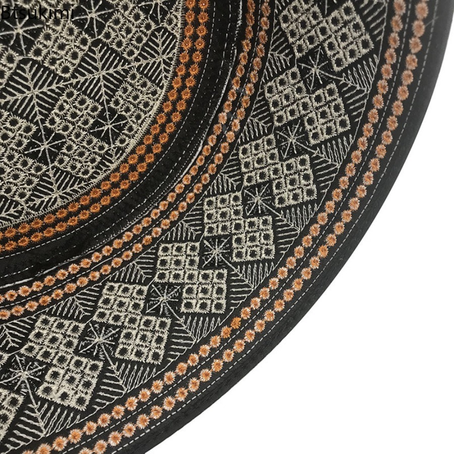 Casquettes musulmanes de Style ethnique pour hommes, chapeaux de mode du moyen-orient, Turban brodé de turquie saoudienne, vêtements islamiques, chapeaux de prière Hijab pour hommes