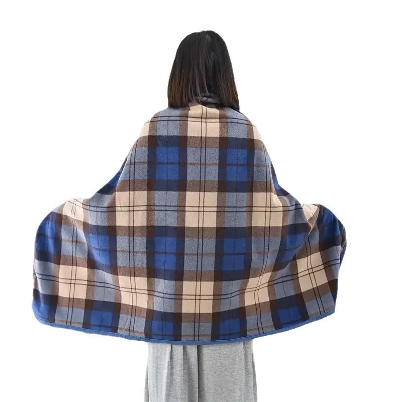 Couverture châle en flanelle, 1 pièce, portable, paresseux, décontracté, chaud, pour le bureau, pour le confort et le Style