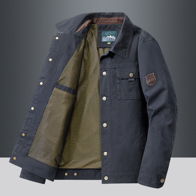 Veste coupe-vent en coton pour hommes, manteau aviateur militaire, vestes de maintien pour hommes, vêtements décontractés Cargo, printemps, automne, 2024