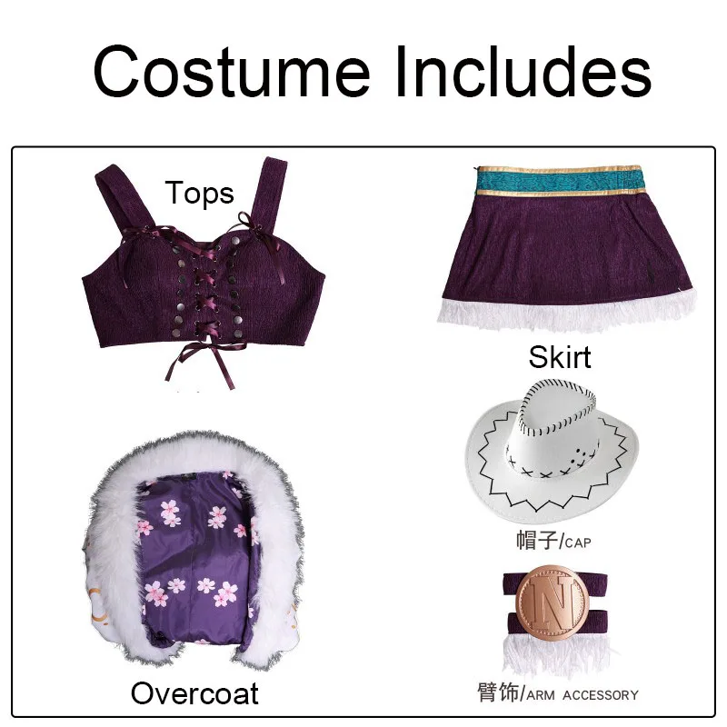 Costume de Cosplay Anime Nico Robin, robe violette, uniforme, col en fourrure longue, cape blanche, tenue Punk pour femmes, costume d'halloween