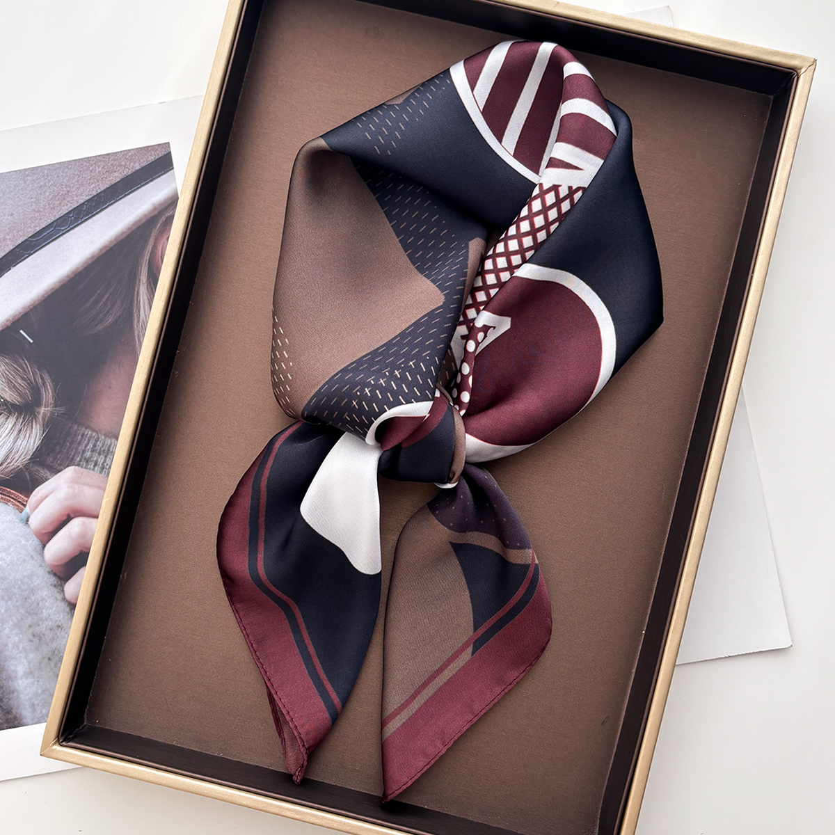 Foulard carré de luxe pour femmes, élégant, Hijab, tache douce, Imitation soie, châle à la mode pour voyage