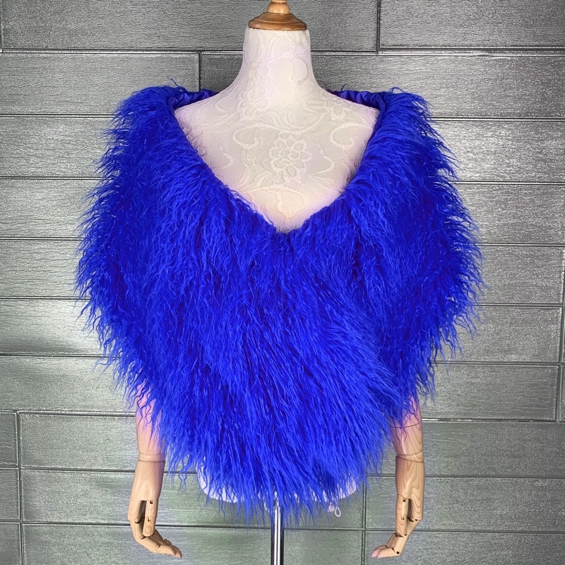LANMREM fausse fourrure châle pour les femmes automne hiver Niche Chic Imitation fourrure demoiselle d'honneur cape 2025 accessoires de mode 2DB4551