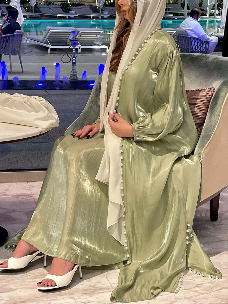 Robe musulmane 2 pièces ensemble Abayas femmes automne élégant fête arabe maroc Hijab Abaya dubaï turquie Islam caftan Musulmane robes