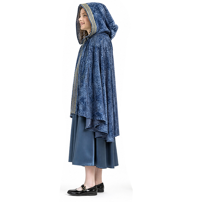 Robe de princesse elfe, robe de spectacle de festival, ensemble de la reine, robe de cour médiévale COS, déguisement somptueux pour Halloween et Noël