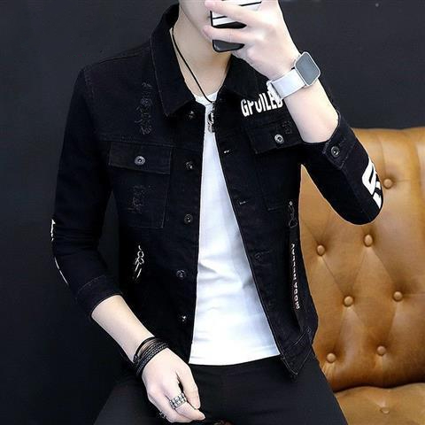 Vestes décontractées en coton pour hommes, manteau en denim, coupe couvertes, style coréen, printemps et automne, nouveau