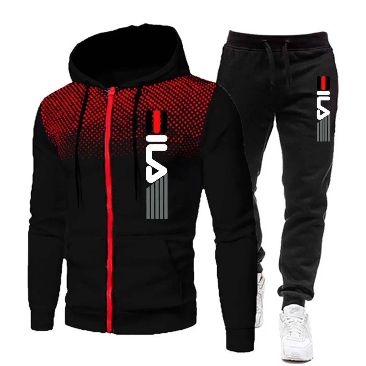 Ensemble pour hommes sweats à capuche et pantalons de survêtement tenue décontracté en plein air polaire sport Jogging pull costume mâle salle de sport vêtements de créateur hommes survêtement