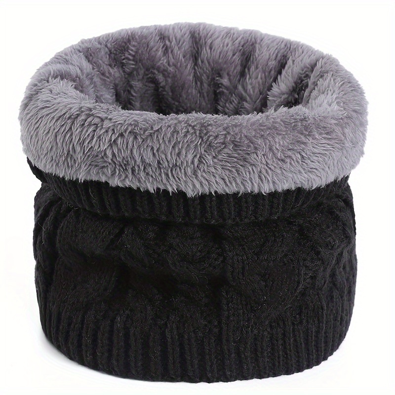 Écharpe chaude de cou en Fiber de Polyester à la mode, adaptée aux accessoires d'hiver confortables pour hommes et femmes par temps froid