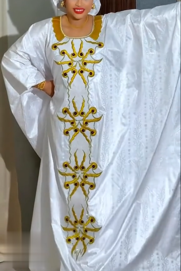 Tenue Traditionnelle Nigériane H&D pour Femme, Robes Brodéées Turques, Robes d'Église en Solde, Robes Africaines pour Femme