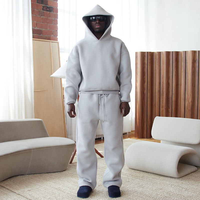 Nouvel ensemble de vêtements de sport pour hommes |   2 pièces tendance (sweat à capuche et pantalon) pour le basket-ball en plein air
