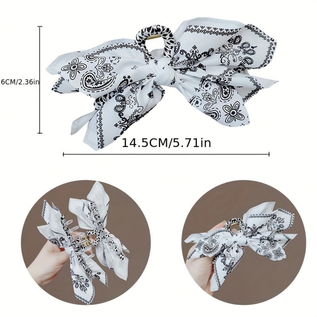 Pince à cheveux rétro à motif floral en forme de noix de cajou, accessoire capillaire français tendance, idéal pour le quotidien et les tenues décontractées des femmes