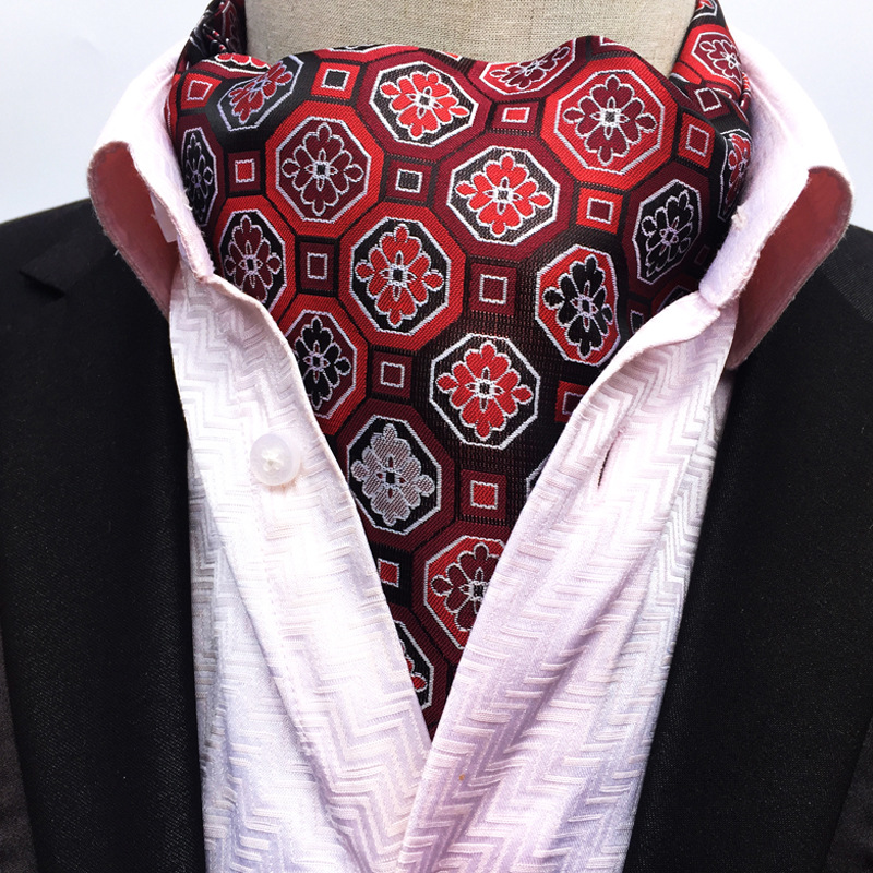 DANKEYISI haute qualité mode luxe soie impression hommes écharpe à pois foulards costume angleterre Jacquard homme affaires écharpe