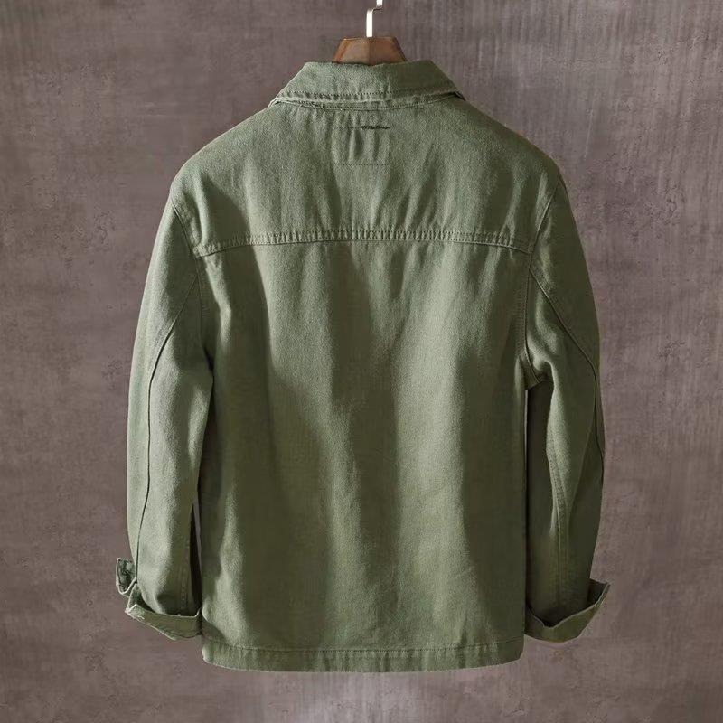 Vestes délavées pour hommes, marque tendance, vestes de travail décontractées, amples, printemps-automne, hauts de Style japonais
