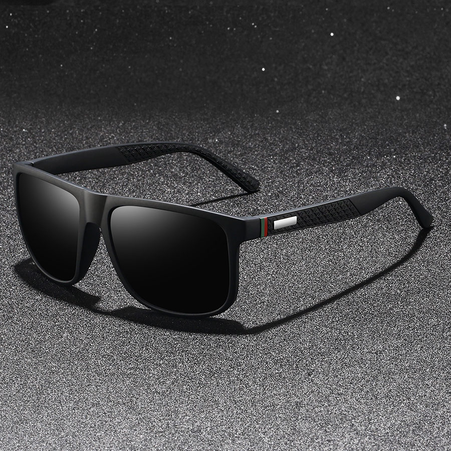 Lunettes de soleil carrées vintage unisexes tendance pour hommes et femmes, idéales pour la pêche et la conduite, de marque de luxe, anti-éblouissement