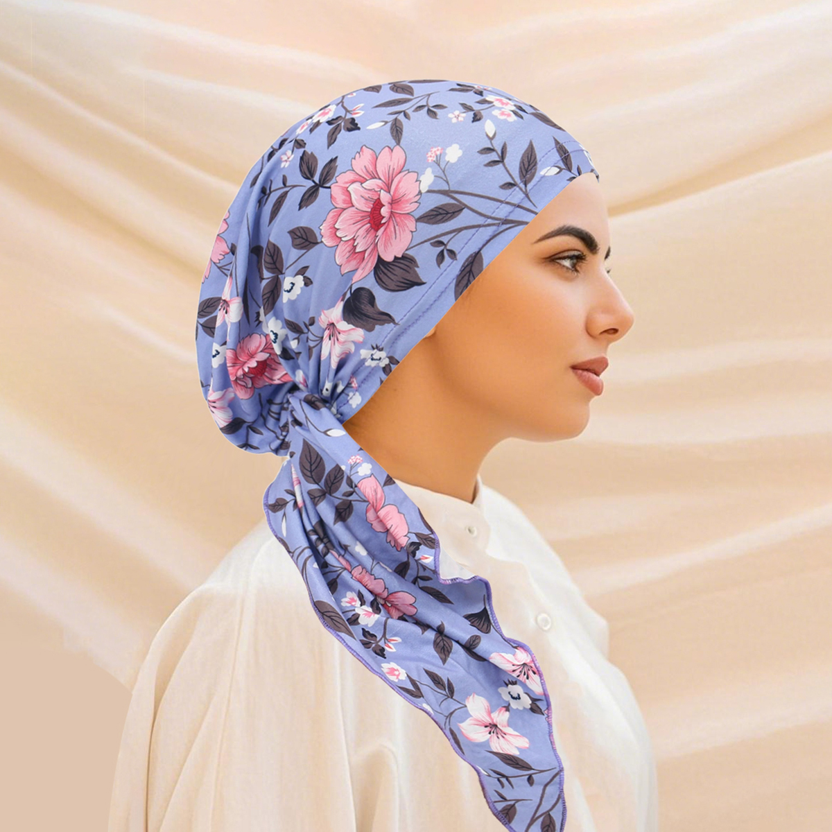 Nouveauté 2026 : Turban doux pour femmes musulmanes, bandeaux, foulard pré-noué imprimé, bonnet chimio pour femmes, hijabs intérieurs, accessoires capillaires