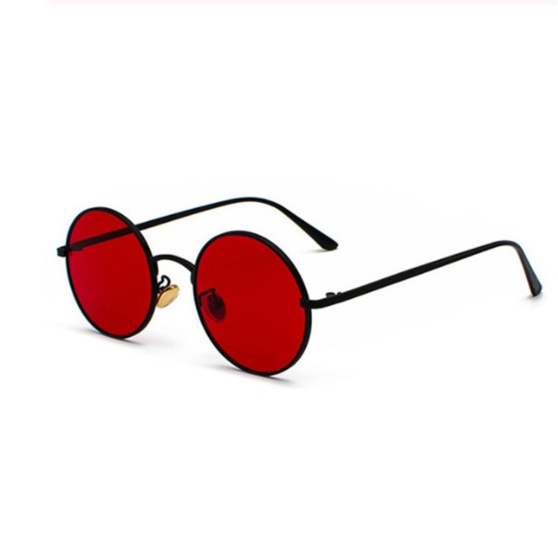 Nouvelles Lunettes de Soleil Rondes Classiques Tendance pour Hommes et Femmes, Style Vintage, Conduite en Extérieur, Design de Luxe, Monture Métallique