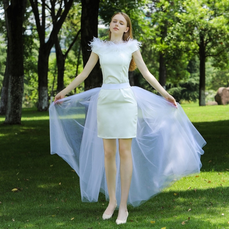 Jupes longues tutu en tulle pour femmes, mariage, cocktail, Rh, bandage, maille, maxi, taille haute, poignées, superposition amovible