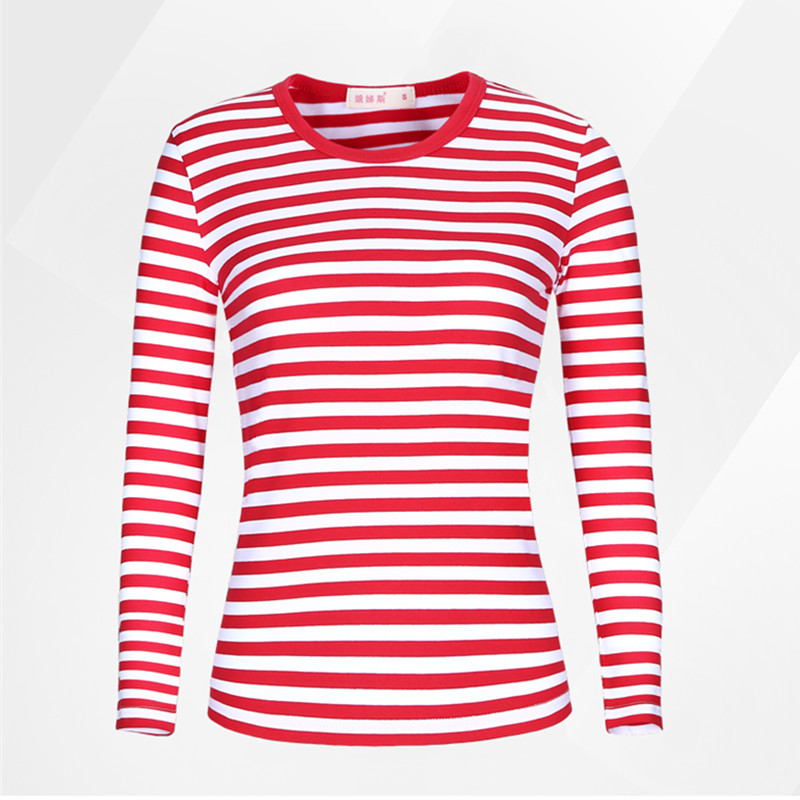 T-shirt à manches longues en coton pour hommes et femmes, vêtements Harajuku, coupe couvertes, haut à rayures, grande taille, mode