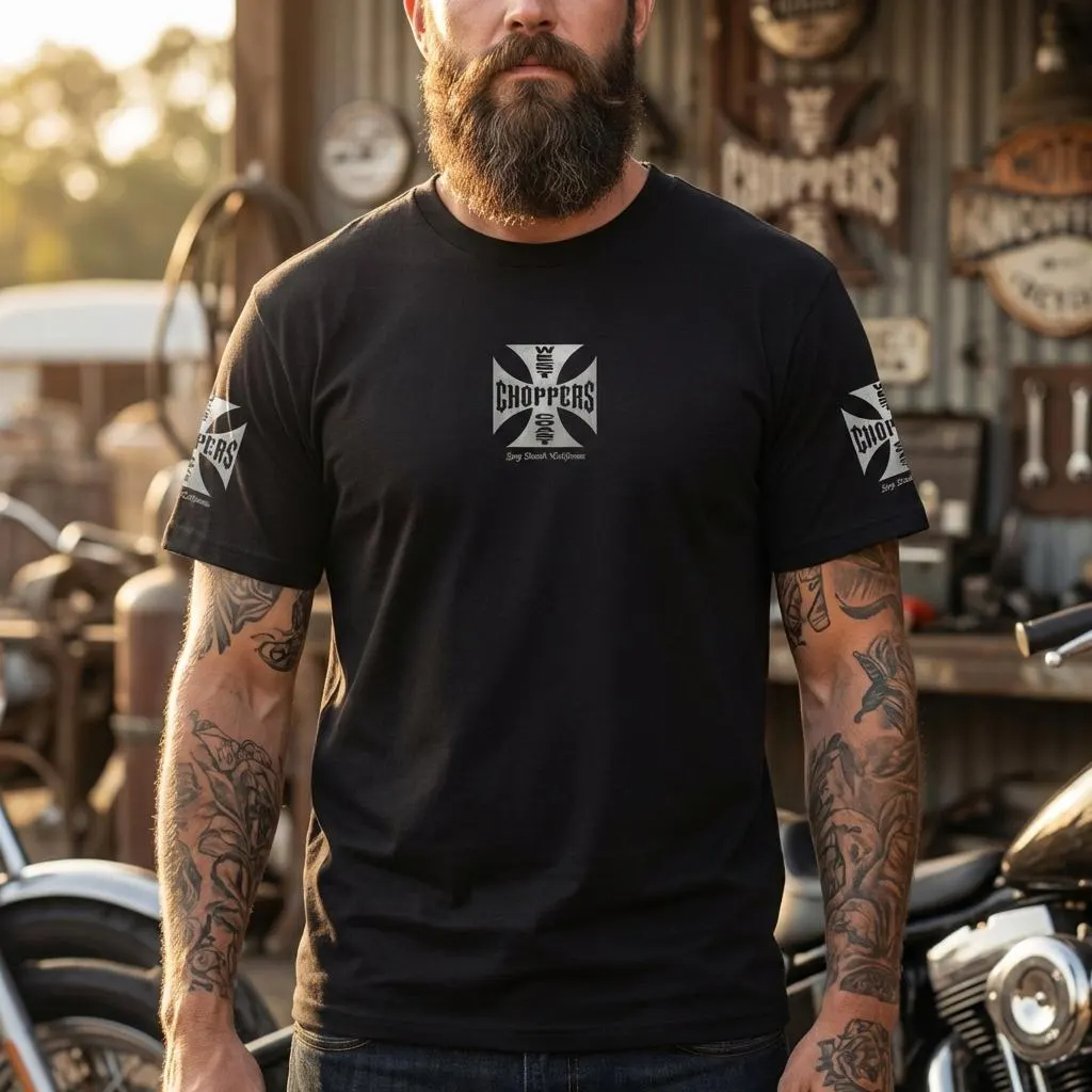 T-shirt d'été à la mode pour femmes et hommes, en coton, imprimé West Coast Choppers, décontracté, à manches courtes, col rond, vêtements Vintage