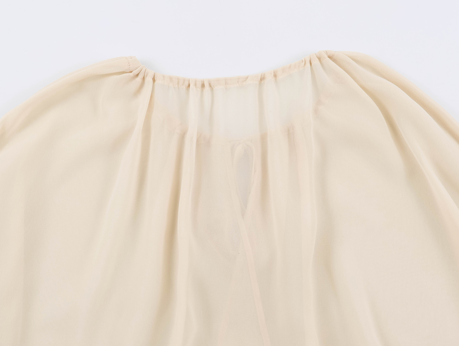 BSAY 2026 Cardigan d'été bohème transparent à volants pour femme avec cordon de serrage au col et manches cloche évasées, cape de plage et châle