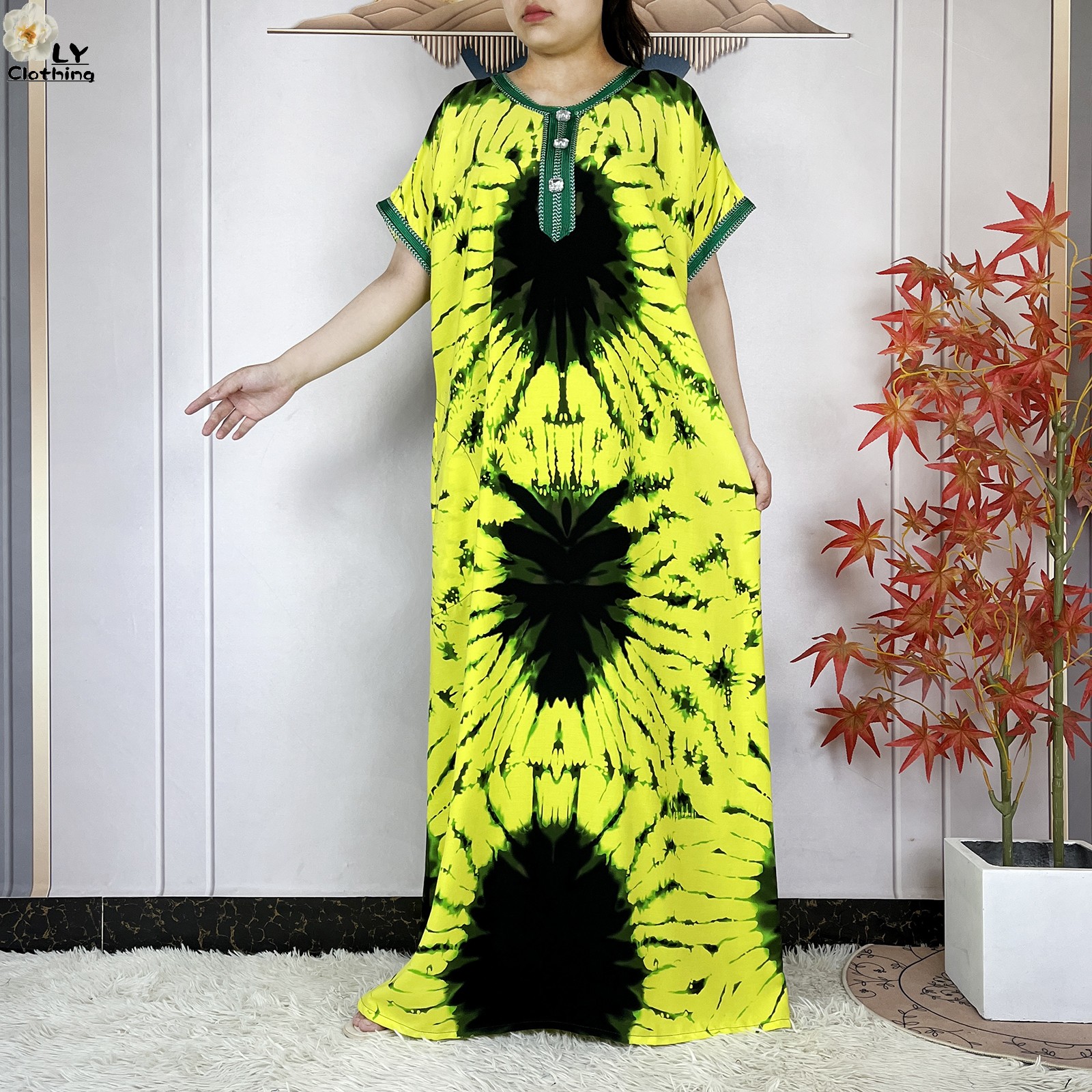 Nouveau Style musulman été à manches courtes Dashiki robes coton ample Boubou Maxi Islam femmes tenue décontractée africain Abaya vêtements