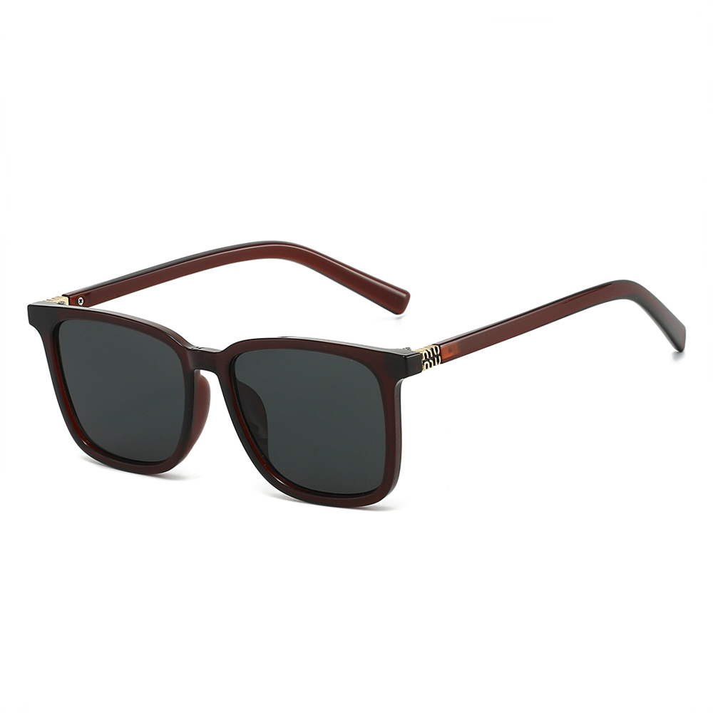 Nouvelles lunettes de soleil carrées à grande monture de Style coréen pour hommes et femmes, lunettes de Style de rue, tendance, haut de gamme, Anti-Uv