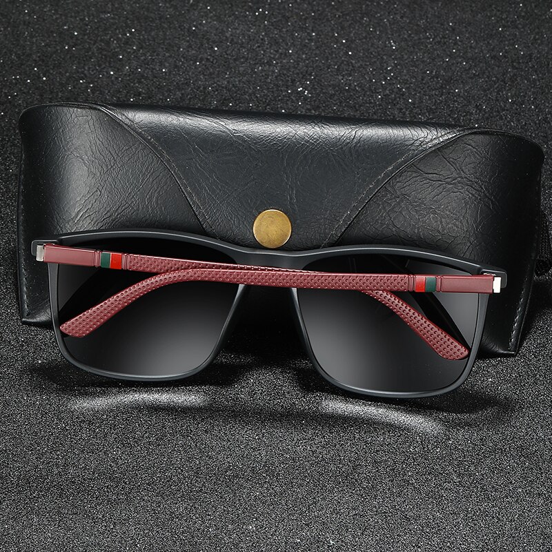 Lunettes de soleil carrées vintage de luxe pour hommes et femmes, mode, voyage, conduite, pêche