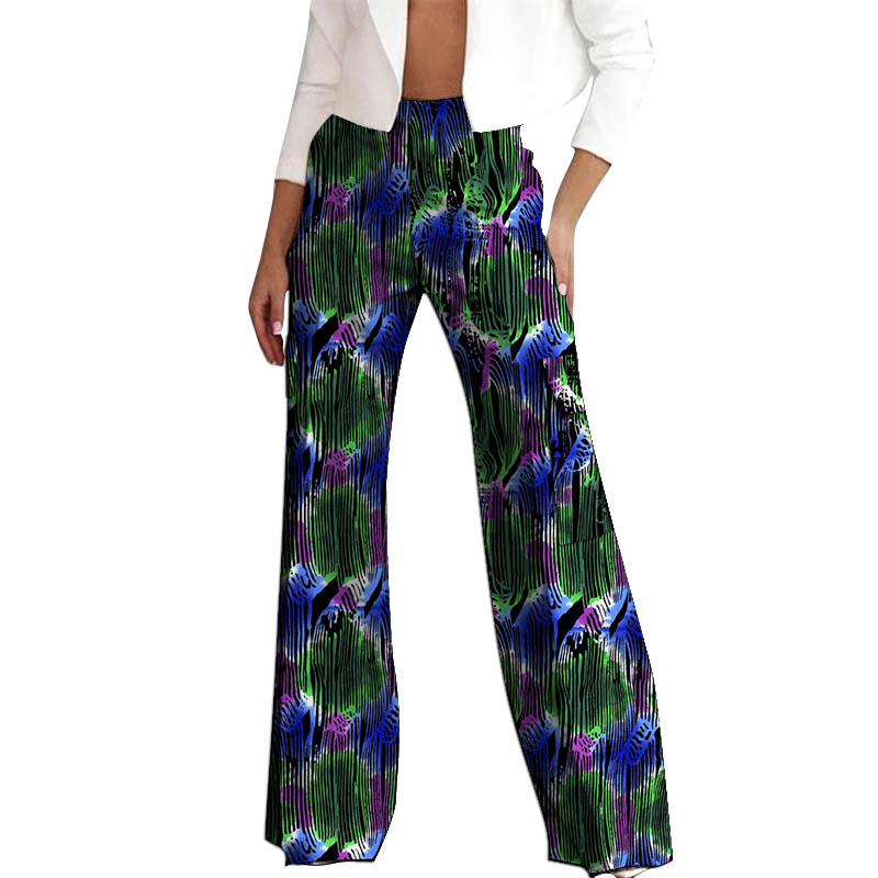 Pantalon Cargo pour femmes, Design Original, Couture africaine, sur mesure, taille haute, imprimé Ankara, bas à cloche