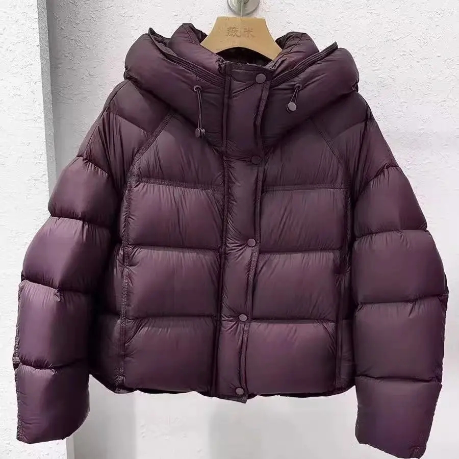 2025 nouvelles femmes coton rembourré veste hiver court à capuche lâche coton manteau coréen femmes Parkas manteau solide vêtements d'extérieur femmes bouffantes
