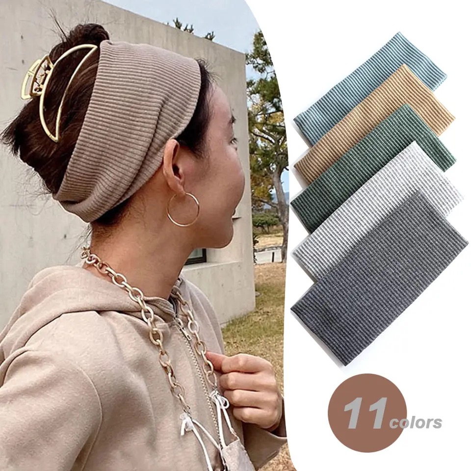 Bandeaux de Cheveux Larges et Solides, Doux et Antidérapants, artificiel astique, pour Sauna, Maquillage, Course à Pied, Yoga, Accessoires pour Femme et Fille